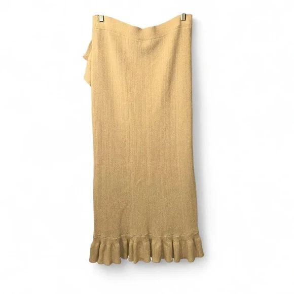 House of Harlow 1960 Cream Ruffle Maxi Skirt - Picture 3 of 8